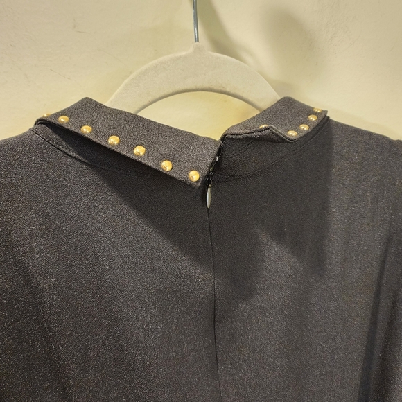 Midnight Velvet Elegant Black  Sleeveless Belted Plus Size Jumpsuit 18W - Picture 4 of 11